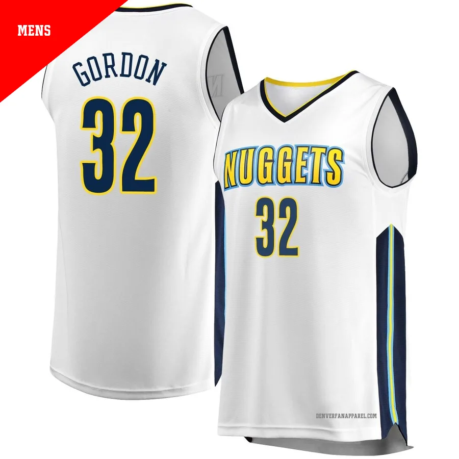 Aaron Gordon ＃32 Men's White Denver Nuggets Fast Break Jersey - Association Edition