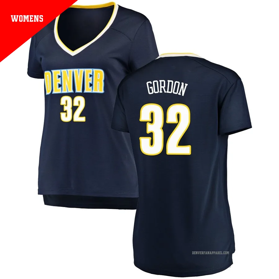 Aaron Gordon ＃32 Women's Navy Denver Nuggets Fast Break Jersey - Icon Edition