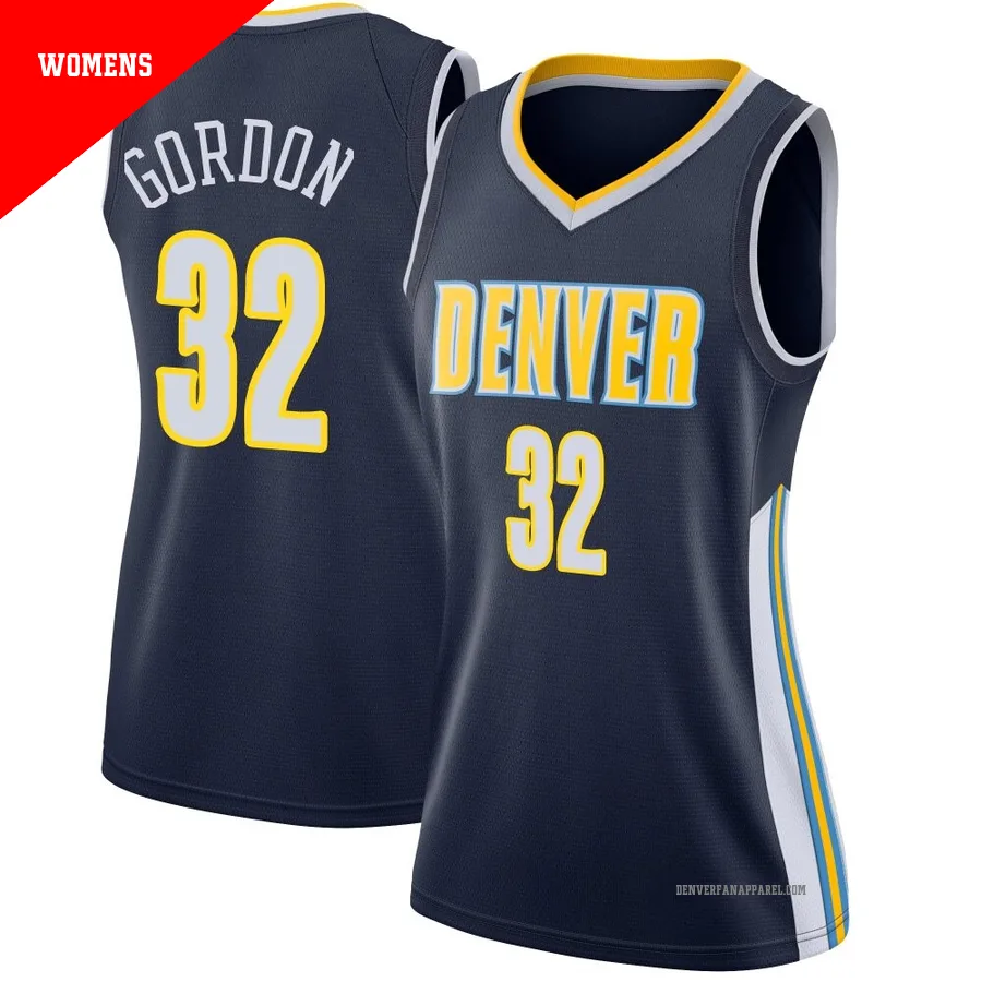 Aaron Gordon ＃32 Women's Swingman Navy Denver Nuggets Jersey - Icon Edition