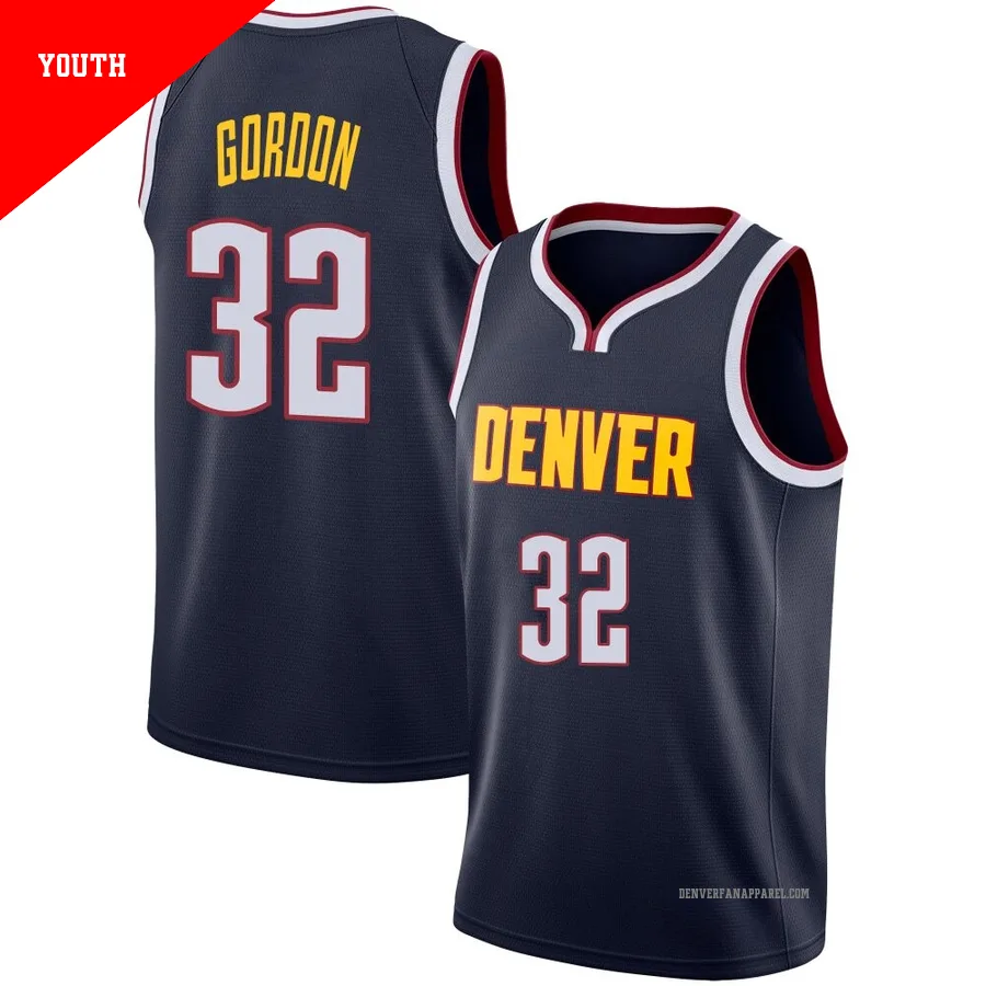 Aaron Gordon ＃32 Youth Swingman Navy Denver Nuggets Jersey - Icon Edition