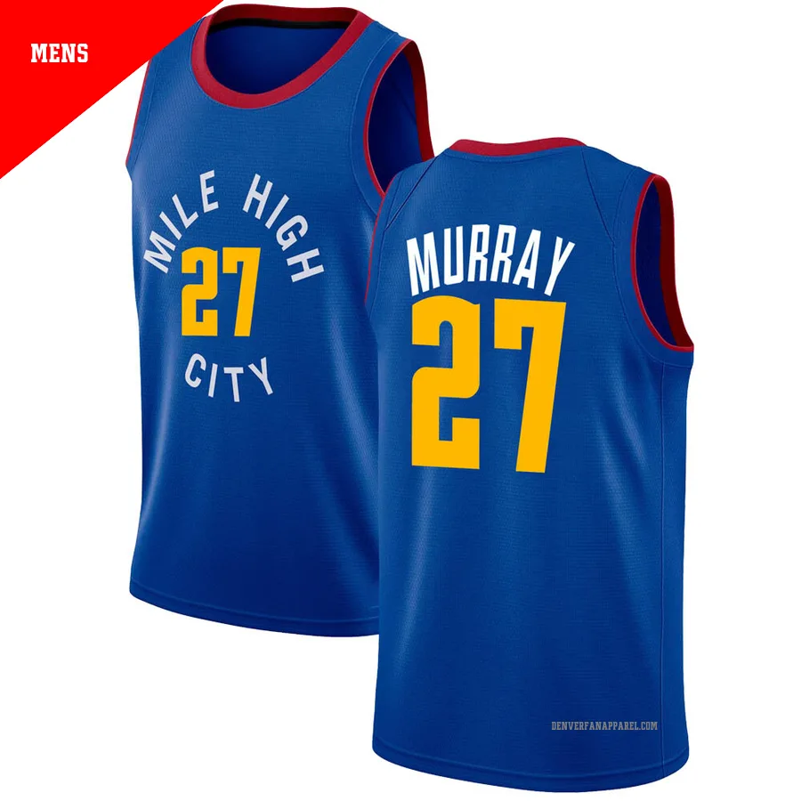 Jamal Murray ＃27 Men's Swingman Blue Denver Nuggets Jersey - Statement Edition