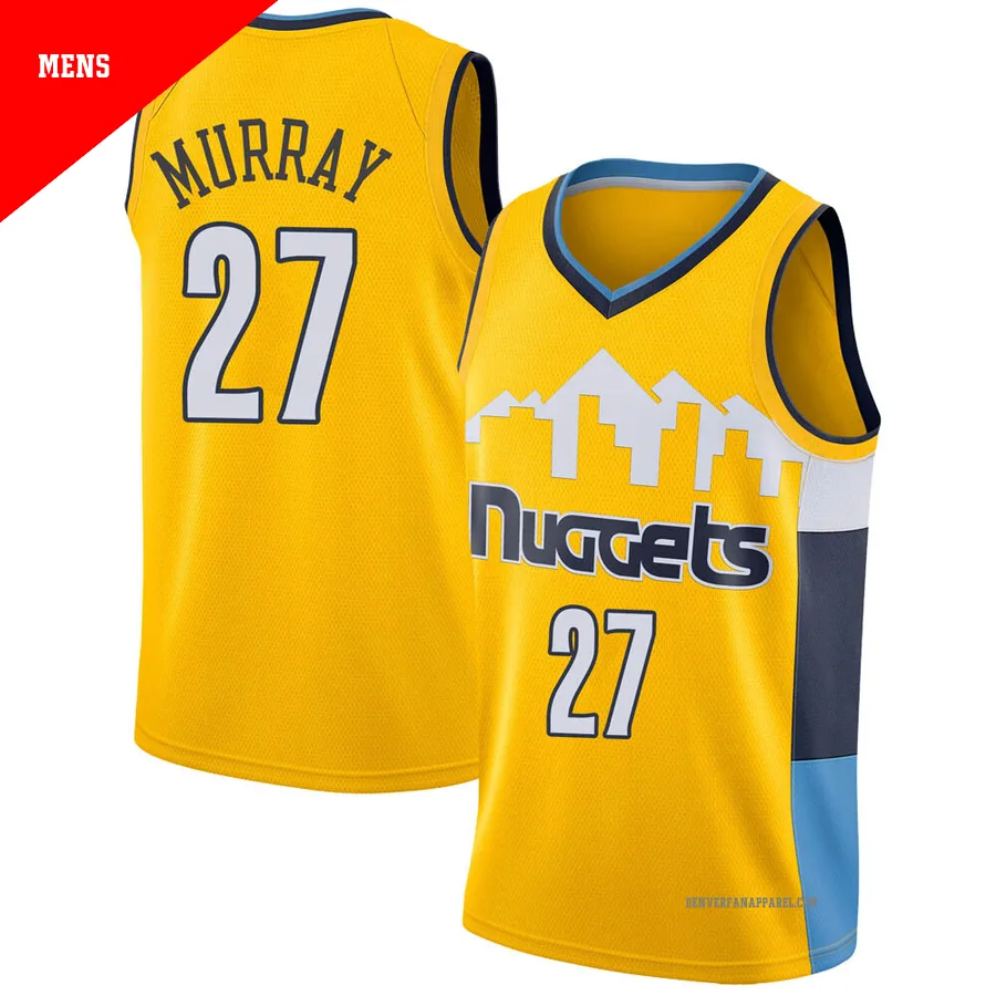 Jamal Murray ＃27 Men's Swingman Yellow Denver Nuggets Jersey - Statement Edition