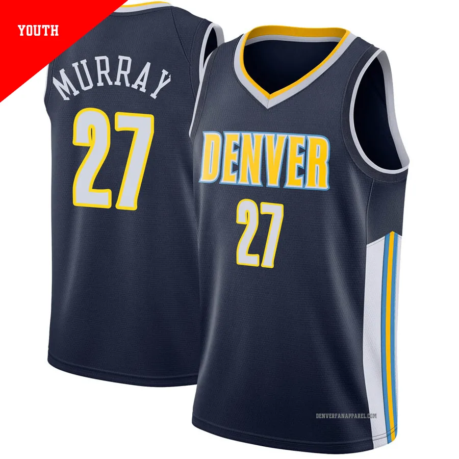 Jamal Murray ＃27 Youth Swingman Navy Denver Nuggets Jersey - Icon Edition