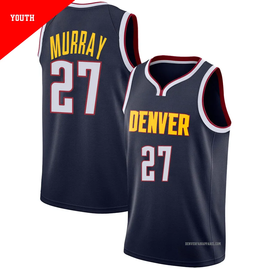 Jamal Murray ＃27 Youth Swingman Navy Denver Nuggets Jersey - Icon Edition